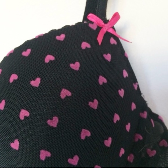 Betsey Johnson Heart Print Bra - Picture 2 of 6